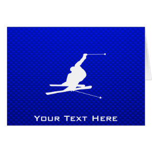 Ski bleu de neige