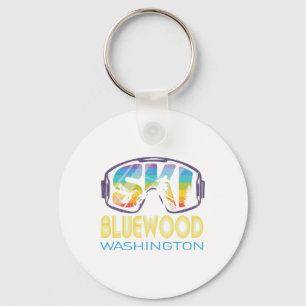 Ski Bluewood Washington Skiing Vacation Keychain