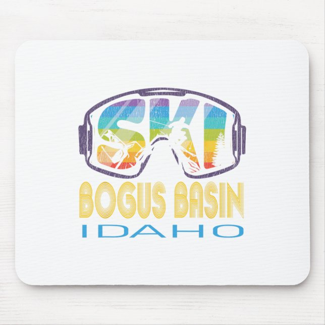 Ski Bogus Sin Idaho Skiing Vacation  Mouse Pad (Front)