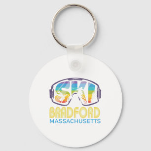 Ski Bradford Machusetts Skiing Vacation Keychain
