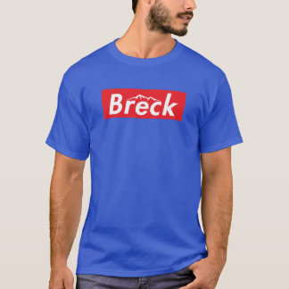 Ski Breck Breckenridge Colorado Skiing Skateboard T-Shirt