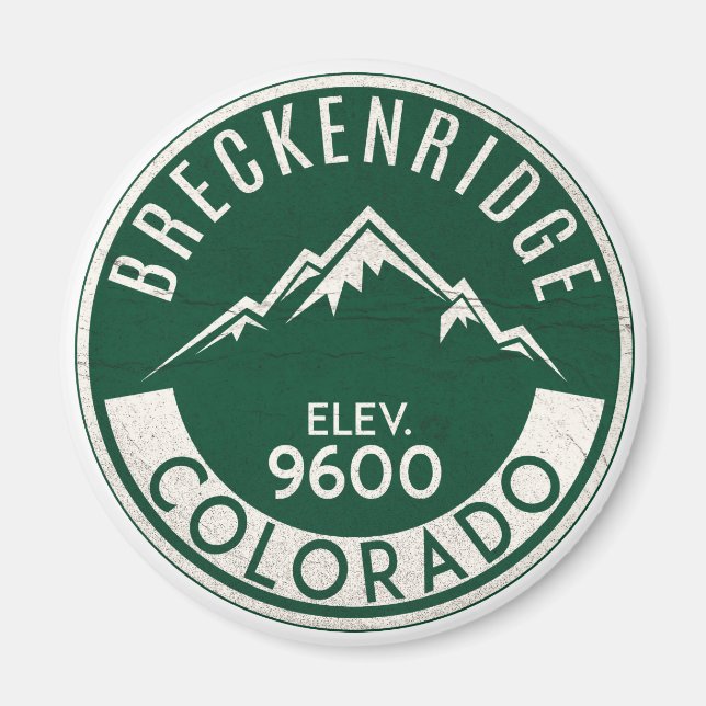 Ski Breckenridge Colorado Skiing Snowboarding Magnet (Front)