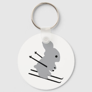 ski bunny icon keychain