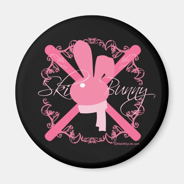 Ski Bunny Magnet (Front)