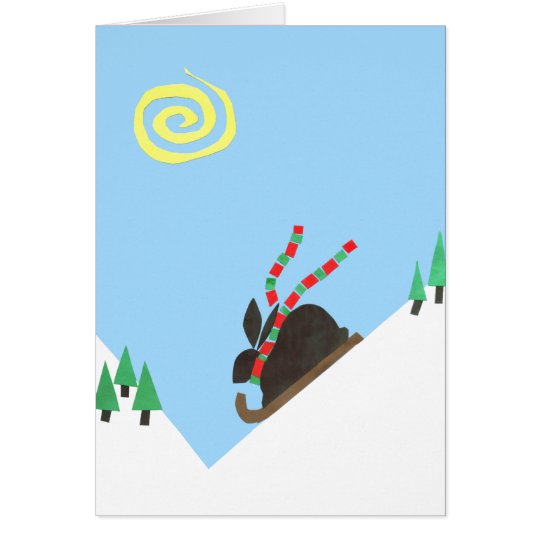 Ski Bunny plain Card
