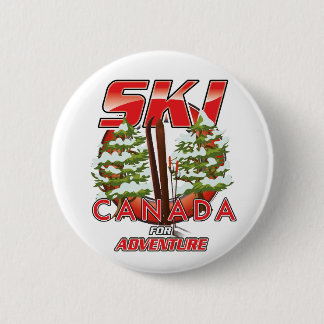 Ski Canada For adventure logo 2 Inch Round Button