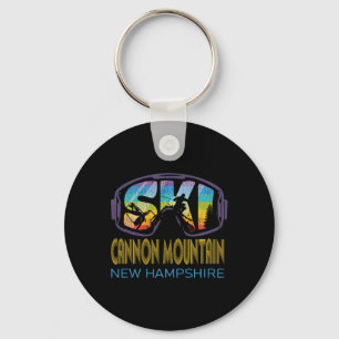 Ski Cannon Mountain New Hampshire Skiing Vacation Keychain