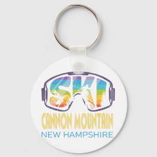 Ski Cannon Mountain New Hampshire Skiing Vacation Keychain