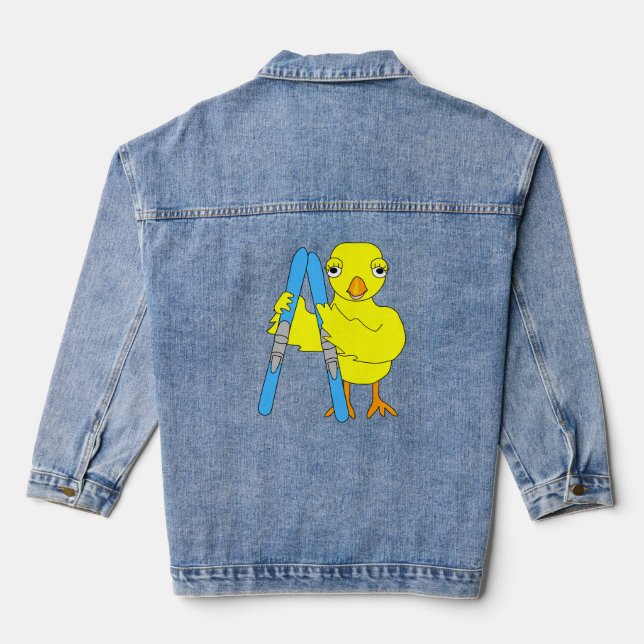 Ski Chick Denim Jacket (Back)