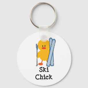 Ski Chick Key Chain