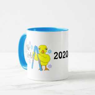 Ski Chick Text Mug