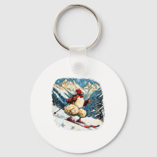 Ski Chickens 1  Keychain