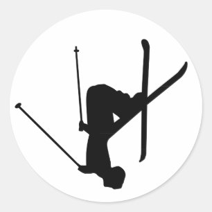 Ski Classic Round Sticker