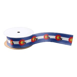Ski Colorado Satin Ribbon