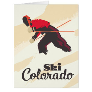 Ski Colorado travel poster