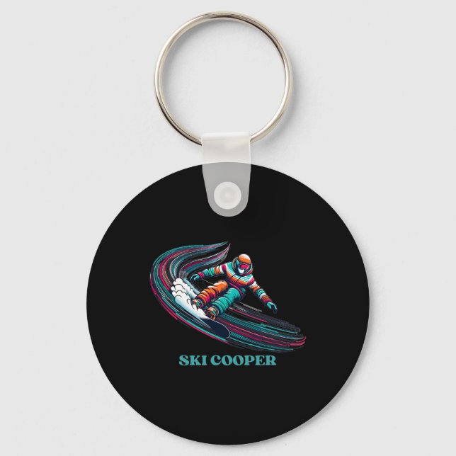 Ski Cooper Colorado Snowboarding  Keychain (Front)