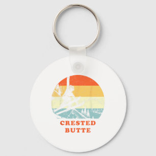 Ski Crested Butte  Keychain