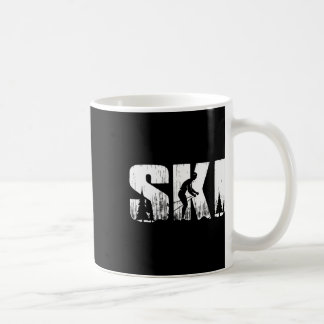 Ski Cross Country Skiing Vintage Winter Sport For  Coffee Mug
