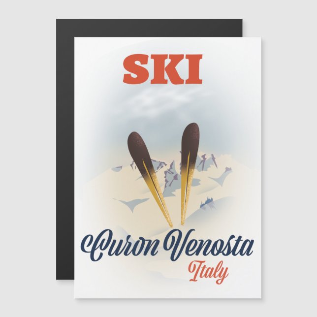 Ski Curon Venosta Italy ski poster (Front/Back)