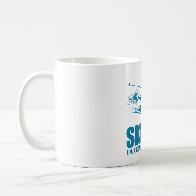 Ski Dad – Cooler Than a Regular Dad Design Coffee Mug (Left)