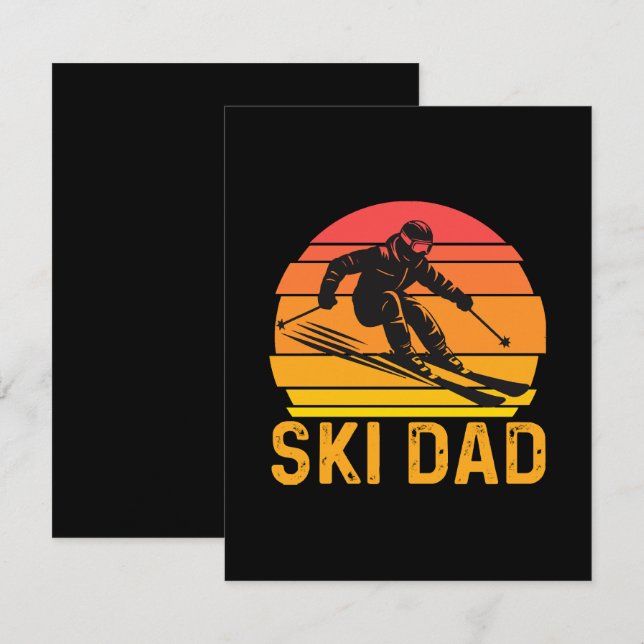 ski dad enclosure card (Front/Back)