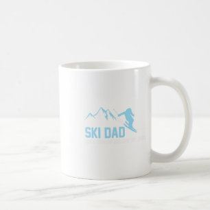 Ski Dad Funny Skiier Snowy Adventure Skiing Lovers Coffee Mug