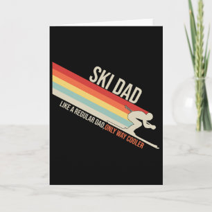 Ski Dad Funny Skiing Winter Card