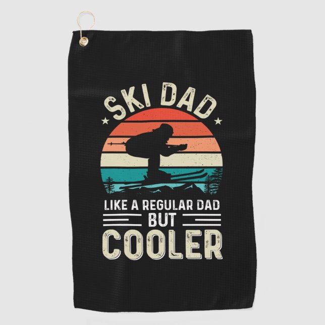 Ski Dad Golf Towel (Front)