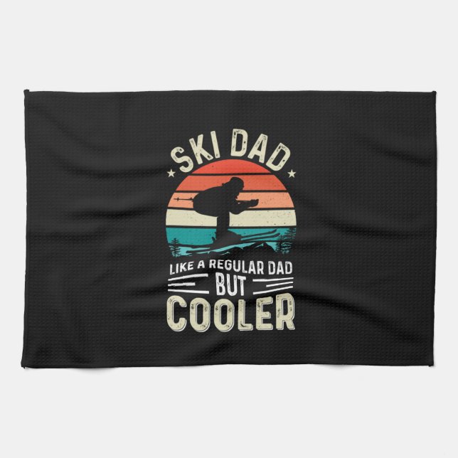Ski Dad Kitchen Towel (Horizontal)