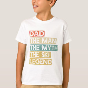 Ski Dad Legend Skiing Father's Day Skier  T-Shirt