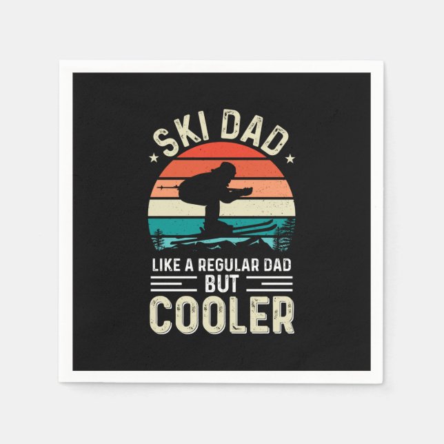 Ski Dad Napkin (Front)