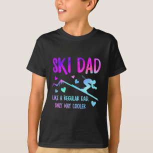 Ski Dad Skiing Daddy Papa Grandpa Cool Snowboardin T-Shirt