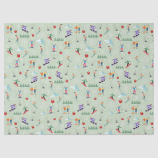 Ski Day Tissue Paper