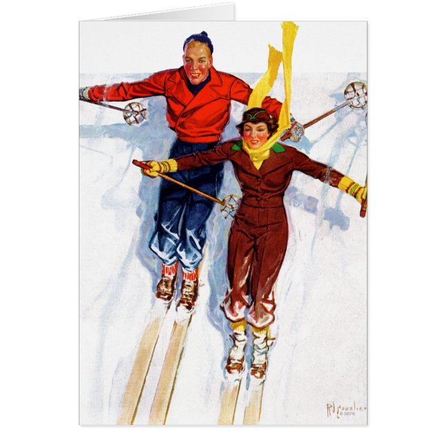 Ski de descente en couple (Devant)