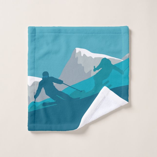 Ski de montagne (Gant de toilette)