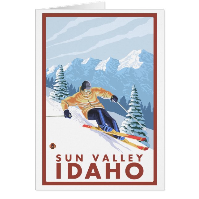 Ski de neige - Sun Valley, Idaho (Devant)