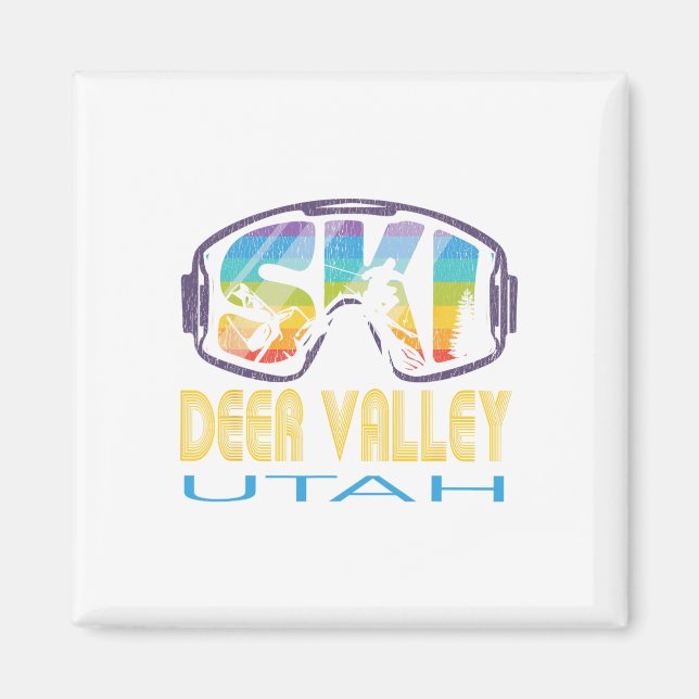 Ski Deer Valley Utah Skiing Vacation  Magnet (Front)