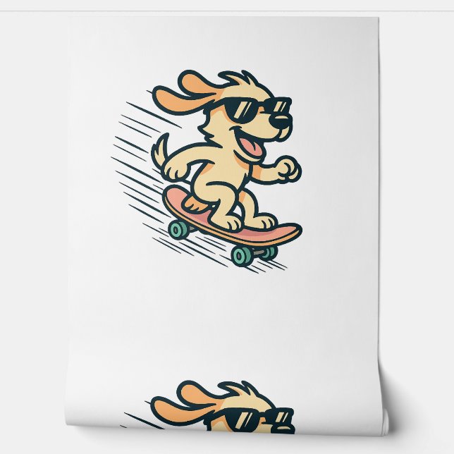 Ski Dog in Ski Googles  2 Wallpaper (Unrolling)