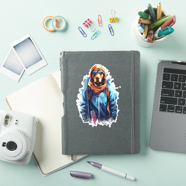 Ski Dog in Ski Googles  5 (iPad Cover)
