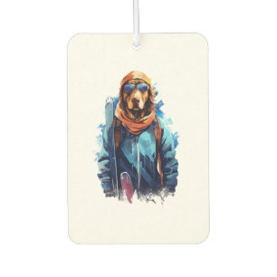 Ski Dog in Ski Googles 5 Air Freshener