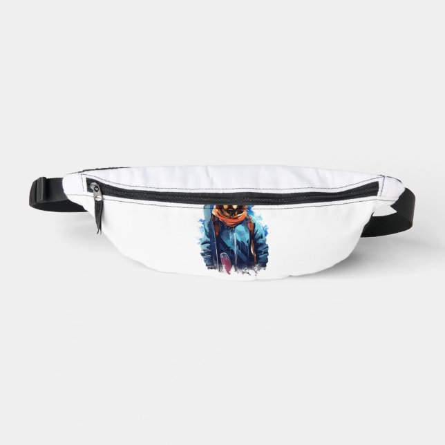 Ski Dog in Ski Googles  5 Fanny Pack (Front)