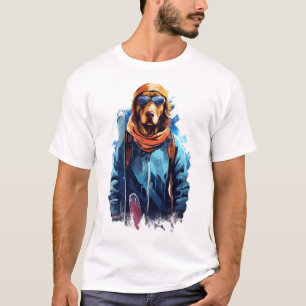 Ski Dog in Ski Googles 5 T-Shirt