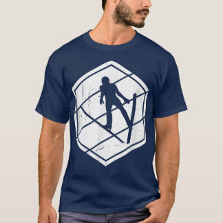 Ski Flying Men Ski Jumping Men Snow Sports Ski Jum T-Shirt