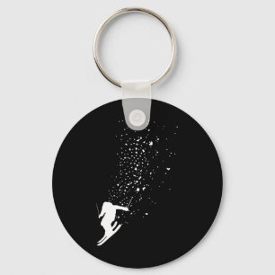 Ski - Freestyle Skiing Freeski Winter Sports Skier Keychain