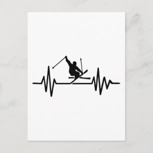 Ski frequency postcard