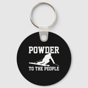 Ski Funny Saying Skiing Winter Sports Racing Skier Keychain