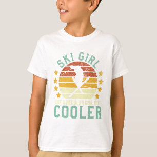 Ski Girl Funny Female Skier Instructor And Skiing T-Shirt