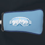 Ski Goggles Mountains Reflections Illustration Golf Head Cover<br><div class="desc">Ski Goggles & Mountains Illustration.</div>