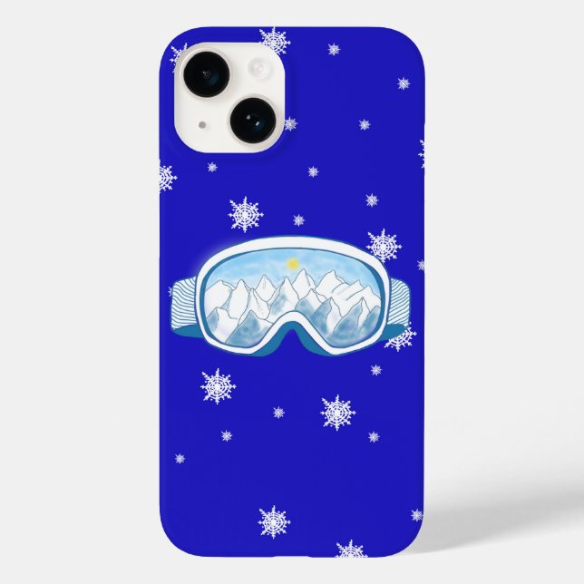 Ski Goggles Snowflake Dance   Case-Mate iPhone Case (Back)
