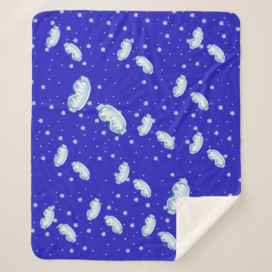 Ski Goggles Snowflake Dance Sherpa Blanket